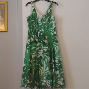 Cute knee length print dress